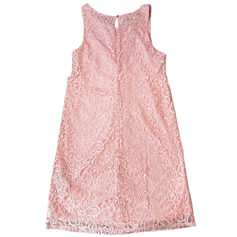 I.N. San Francisco A-Line Light Pink Floral Lace Short Dress Size Small - Picture 2 of 8